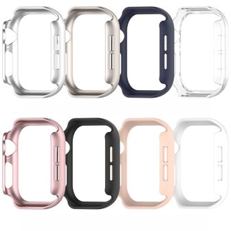 Hard case 46mm (open front) - Donkerblauw - Geschikt voor Apple Watch 46mm