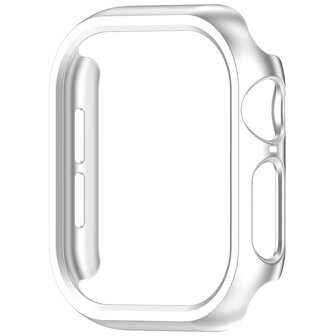 Hard case 46mm (open front) - Zilver - Geschikt voor Apple Watch 46mm