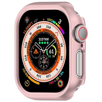 Hard case 46mm (open front) - Ros&eacute; goud - Geschikt voor Apple Watch 46mm