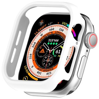 Hard case 46mm (open front) - Wit - Geschikt voor Apple Watch 46mm