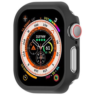 Hard case 46mm (open front) - Zwart - Geschikt voor Apple Watch 46mm