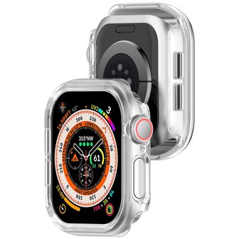 Hard case 46mm (open front) - Transparant - Geschikt voor Apple Watch 46mm