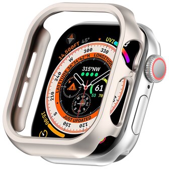 Hard case 42mm (open front) - Sterrenlicht / starlight - Geschikt voor Apple Watch 42mm (series 10)