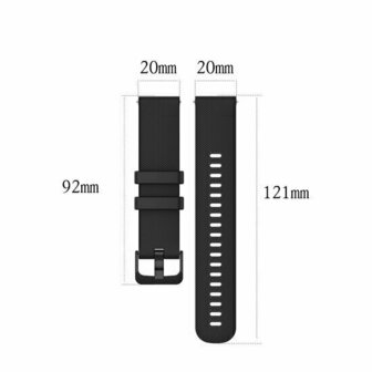 Sportband met motief - Zwart - Xiaomi Redmi Watch 5 Active / Redmi Watch 5 Lite