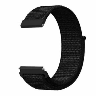 Sport Loop nylon bandje - Zwart - Xiaomi Redmi Watch 5 Active / Redmi Watch 5 Lite