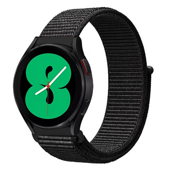 Sport Loop nylon bandje - Zwart gem&ecirc;leerd - Xiaomi Redmi Watch 5 Active / Redmi Watch 5 Lite