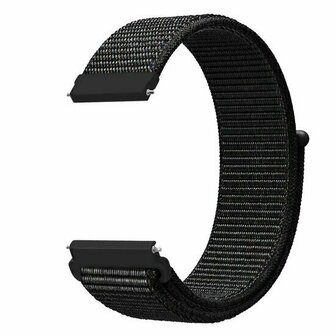 Sport Loop nylon bandje - Zwart gem&ecirc;leerd - Xiaomi Redmi Watch 5 Active / Redmi Watch 5 Lite