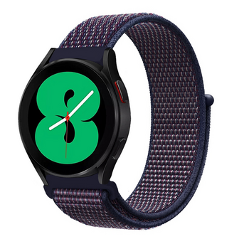 Sport Loop nylon bandje - Navy / donkerpaars gem&ecirc;leerd - Xiaomi Redmi Watch 5 Active / Redmi Watch 5 Lite