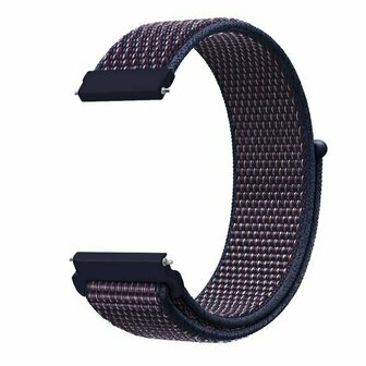 Sport Loop nylon bandje - Navy / donkerpaars gem&ecirc;leerd - Xiaomi Redmi Watch 5 Active / Redmi Watch 5 Lite