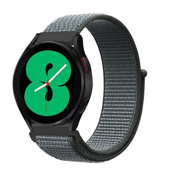 Sport Loop nylon bandje - Donkergrijs / blauw gem&ecirc;leerd - Xiaomi Redmi Watch 5 Active / Redmi Watch 5 Lite