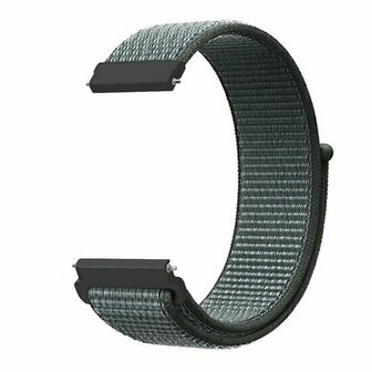 Sport Loop nylon bandje - Donkergrijs / blauw gem&ecirc;leerd - Xiaomi Redmi Watch 5 Active / Redmi Watch 5 Lite