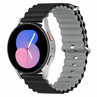 Ocean Style bandje - Zwart / grijs - Xiaomi Redmi Watch 5 Active / Redmi Watch 5 Lite