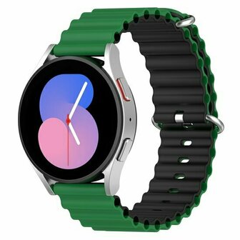 Ocean Style bandje - Groen / zwart - Xiaomi Redmi Watch 5 Active / Redmi Watch 5 Lite