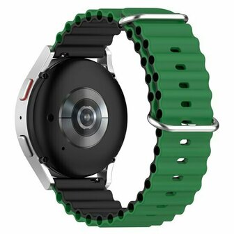 Ocean Style bandje - Groen / zwart - Xiaomi Redmi Watch 5 Active / Redmi Watch 5 Lite