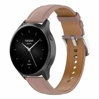 Luxe leren bandje - Oudroze - Xiaomi Redmi Watch 5 Active / Redmi Watch 5 Lite