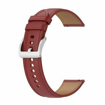 Luxe leren bandje - Bordeaux - Xiaomi Redmi Watch 5 Active / Redmi Watch 5 Lite