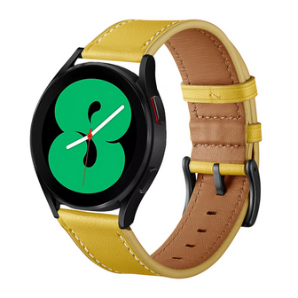 lederen bandje - Geel - Xiaomi Redmi Watch 5 Active / Redmi Watch 5 Lite