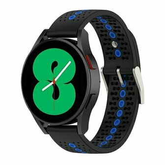 Dot Pattern bandje - Zwart met blauw - Xiaomi Redmi Watch 5 Active / Redmi Watch 5 Lite