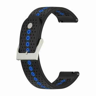 Dot Pattern bandje - Zwart met blauw - Xiaomi Redmi Watch 5 Active / Redmi Watch 5 Lite