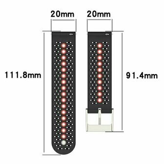 Dot Pattern bandje - Zwart met geel - Xiaomi Redmi Watch 5 Active / Redmi Watch 5 Lite