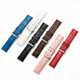 Crocodile leren bandje - Rood - Xiaomi Redmi Watch 5 Active / Redmi Watch 5 Lite