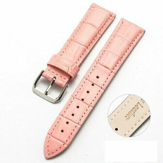 Crocodile leren bandje - Roze - Xiaomi Redmi Watch 5 Active / Redmi Watch 5 Lite