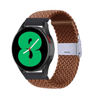 Braided nylon bandje - Bruin - Xiaomi Redmi Watch 5 Active / Redmi Watch 5 Lite