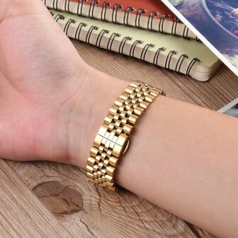 Stalen band - Goud - Samsung Galaxy Watch 3 - 45mm