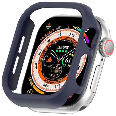 Hard case 46mm (open front) - Donkerblauw - Geschikt voor Apple Watch 46mm