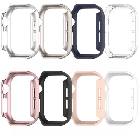 Hard case 46mm (open front) - Rosé goud - Geschikt voor Apple Watch 46mm