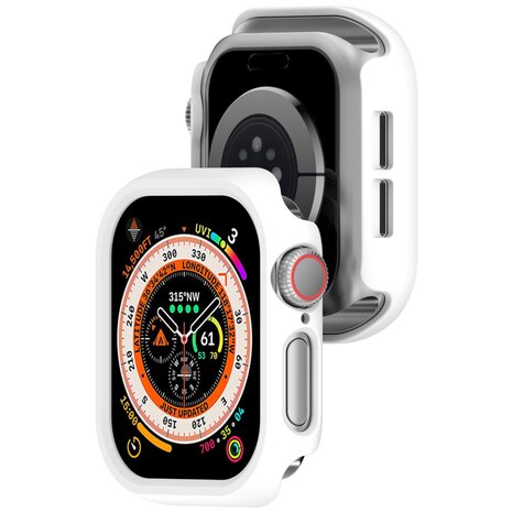 Hard case 46mm (open front) - Wit - Geschikt voor Apple Watch 46mm