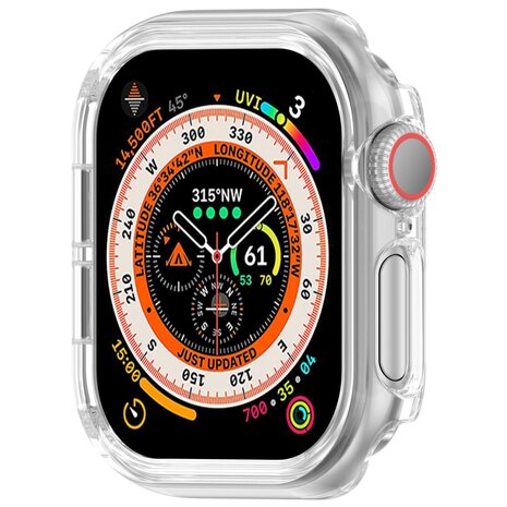 Hard case 46mm (open front) - Transparant - Geschikt voor Apple Watch 46mm