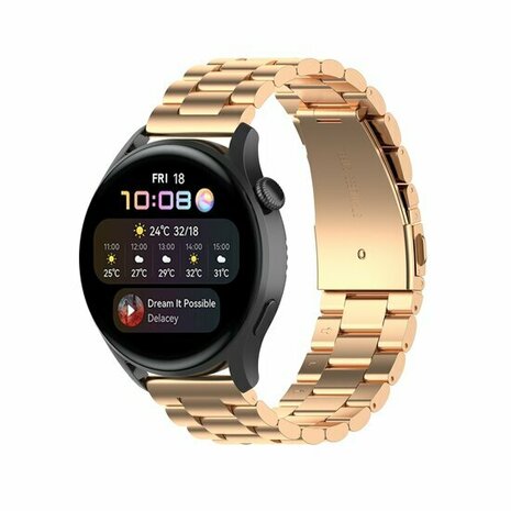 Stalen schakelband - Champagne goud - Xiaomi Redmi Watch 5 Active / Redmi Watch 5 Lite