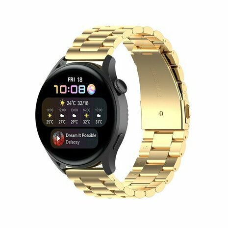 Stalen schakelband - Goud - Xiaomi Redmi Watch 5 Active / Redmi Watch 5 Lite