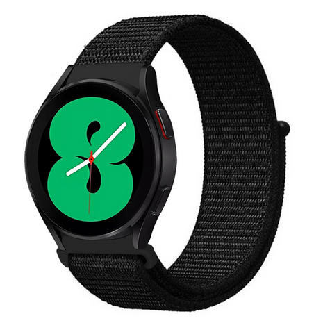 Sport Loop nylon bandje - Zwart - Xiaomi Redmi Watch 5 Active / Redmi Watch 5 Lite