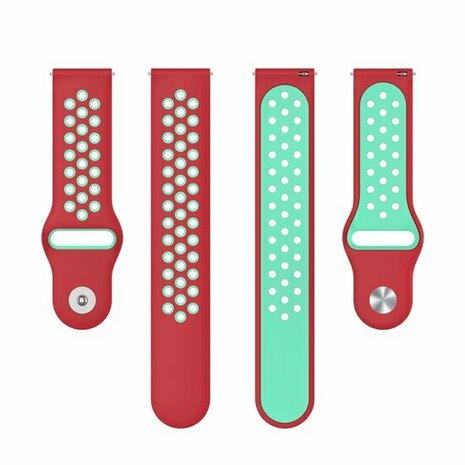 Sport Edition - Rood + mintgroen - Xiaomi Redmi Watch 5 Active / Redmi Watch 5 Lite