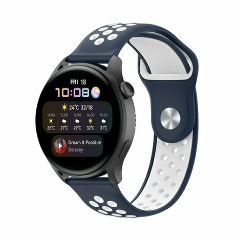 Sport Edition - Donkerblauw + wit - Xiaomi Redmi Watch 5 Active / Redmi Watch 5 Lite