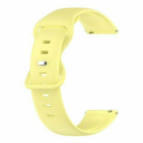 Solid color sportband - Geel - Xiaomi Redmi Watch 5 Active / Redmi Watch 5 Lite