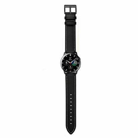 lederen bandje - Zwart - Xiaomi Redmi Watch 5 Active / Redmi Watch 5 Lite