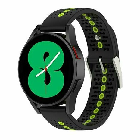 Dot Pattern bandje - Zwart met geel - Xiaomi Redmi Watch 5 Active / Redmi Watch 5 Lite