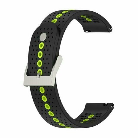 Dot Pattern bandje - Zwart met geel - Xiaomi Redmi Watch 5 Active / Redmi Watch 5 Lite