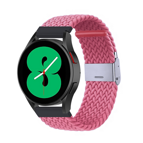 Braided nylon bandje - Roze - Xiaomi Redmi Watch 5 Active / Redmi Watch 5 Lite