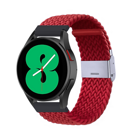 Braided nylon bandje - Rood - Xiaomi Redmi Watch 5 Active / Redmi Watch 5 Lite