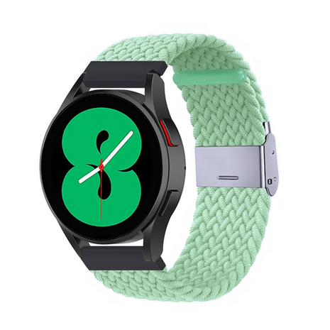 Braided nylon bandje - Lichtgroen - Xiaomi Redmi Watch 5 Active / Redmi Watch 5 Lite