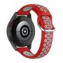 Siliconen sportbandje met gesp - Rood + grijs - Samsung Galaxy Watch 6 - 40mm &amp; 44mm