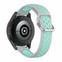 Siliconen sportbandje met gesp - Grijs + turquoise - Samsung Galaxy Watch 6 Classic - 47mm &amp; 43mm