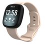 Fitbit Versa 3 &amp; 4 / Sense 1 &amp; 2 Sportbandje - Zandroze- Maat: S/M