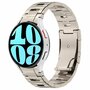 Titanium band met aansluitknop - Titanium kleur - Samsung Galaxy Watch 4 - 40mm &amp; 44mm