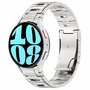 Titanium band met aansluitknop - Zilver - Samsung Galaxy Watch 4 Classic - 42mm &amp; 46mm