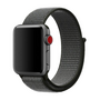 Sport Loop nylon bandje - Grijs met donkergroen - Geschikt voor Apple Watch 38mm / 40mm / 41mm / 42mm